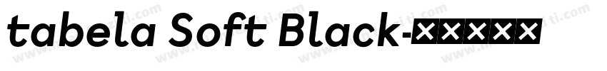 tabela Soft Black字体转换
